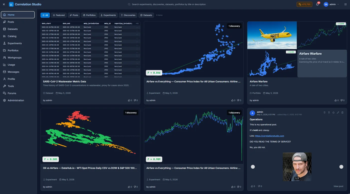 Correlation Studio screenshot 1