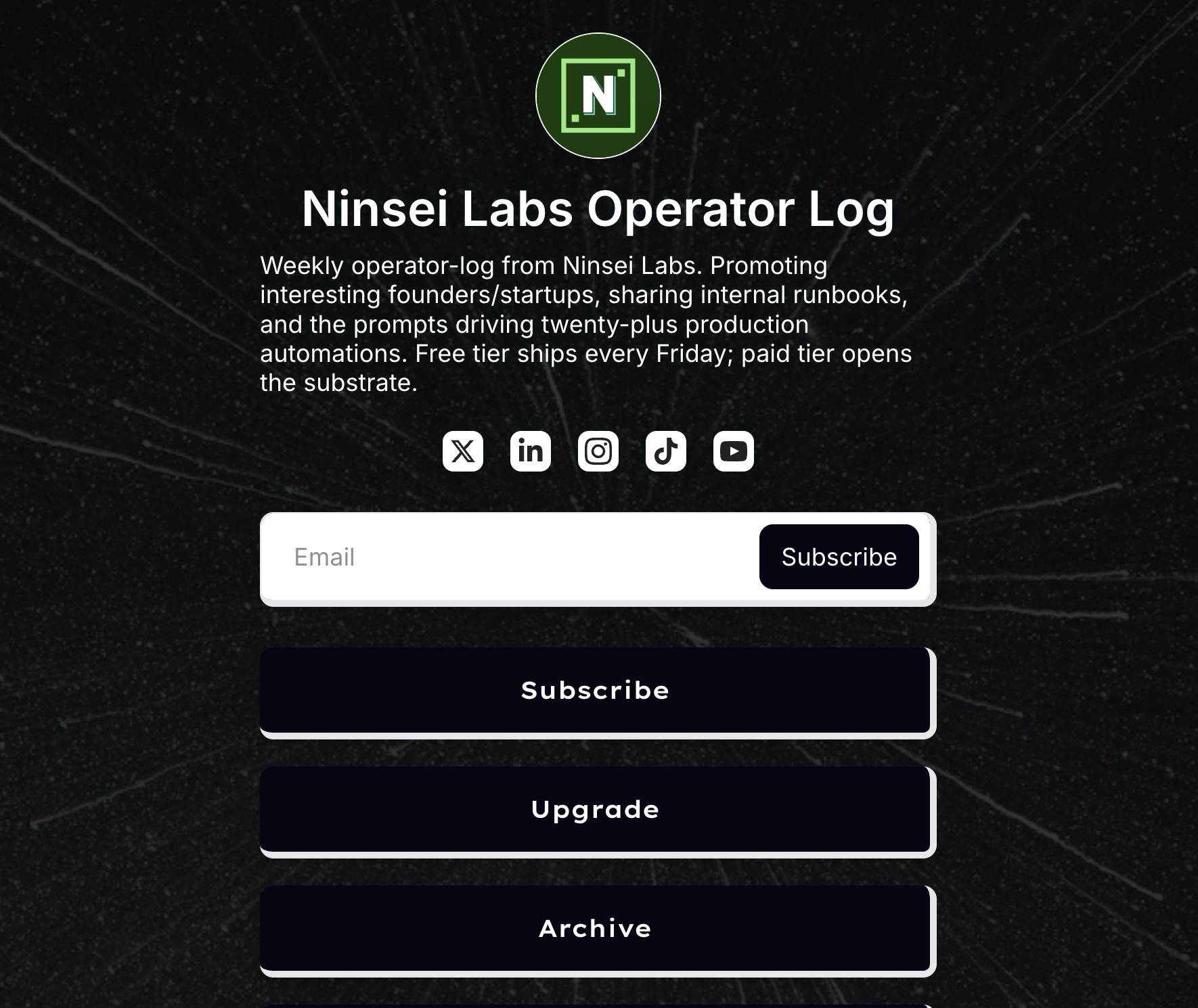 Ninsei Labs Operator Log